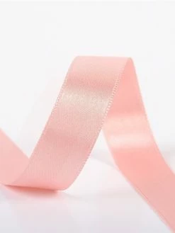 STP Bobine 25m Ruban Satin Double Face Saumon (15mm)