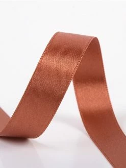 STP Bobine 25m Ruban Satin Double Face Terracotta (8mm)