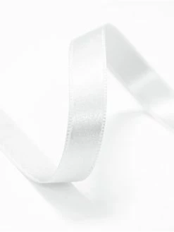 STP Bobine 40m Ruban Satin Double Face 10 Mm (Ecru / Blanc)