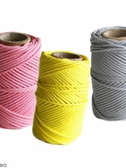 Kesi'Art Bobine Fil De Coton Ciré 1 Mm - Maille Name Is - Différents Coloris - 20 M