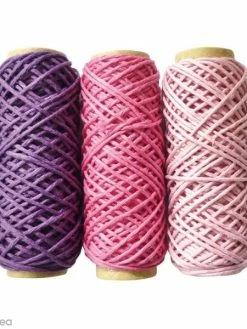 Graine Créative Bobines De Fil De Chanvre - Amour - 1 Mm X 20 M - 3 Pcs