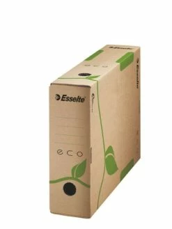 Esselte Boîte D'archives ECO, Format A4, Marron, Dos : 80 Mm