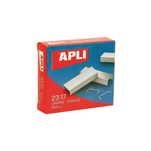 Apli Agipa Boîte De 1000 Agrafes N 23/17 Apli 1 Apli Agipa Boîte De 1000 Agrafes N 23/17 Apli