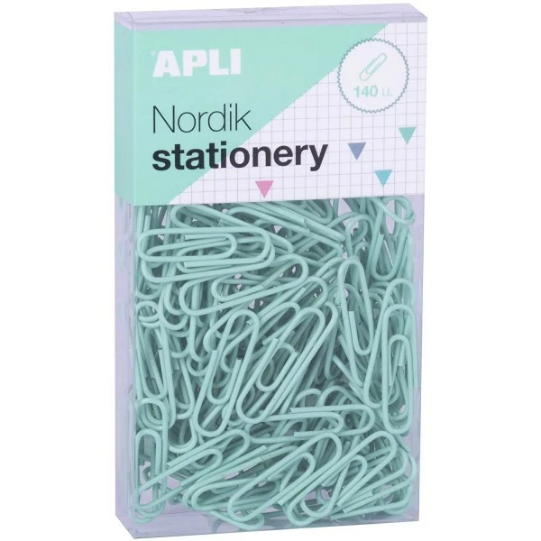 Apli Agipa Boîte De 140 Trombones En Métal Couleurs Pastel Nordik Apli 2 Apli Agipa Boîte De 140 Trombones En Métal Couleurs Pastel Nordik Apli – Image 2
