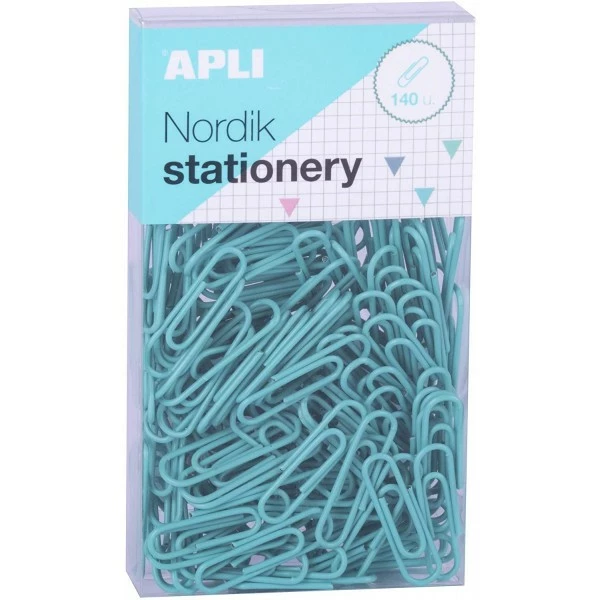 Apli Agipa Boîte De 140 Trombones En Métal Couleurs Pastel Nordik Apli 3 Apli Agipa Boîte De 140 Trombones En Métal Couleurs Pastel Nordik Apli – Image 3