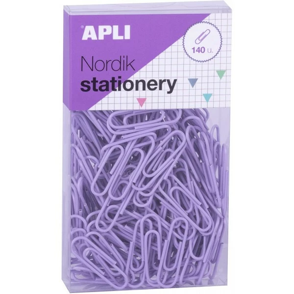 Apli Agipa Boîte De 140 Trombones En Métal Couleurs Pastel Nordik Apli 4 Apli Agipa Boîte De 140 Trombones En Métal Couleurs Pastel Nordik Apli – Image 4