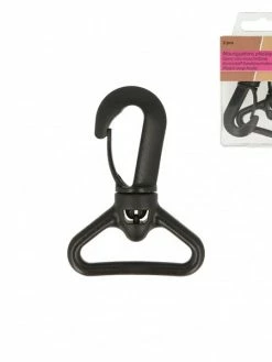 MDC Boîte De 2 Mouquetons En Plastique Noir 38mm