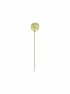 MDC Boîte De 8 épingles Boules Strass 10mm X 50mm Jaune Or