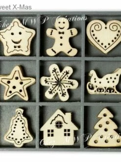 Knorr Prandell Boite Petits Ornements Bois - Noël Et Fin D'Année (Plusieurs Assortiments Disponibles)