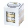 FOLIA Bordure Décorative Décor Washi "Hotfoil Silber & Gold"