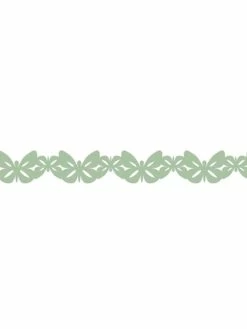 FOLIA Bordure Décorative Décor Washi "Papillons" - Vert