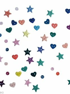 Récréatys Bouton Décoratif - Mini Bouton Micro Formes Vives X 10 Gr