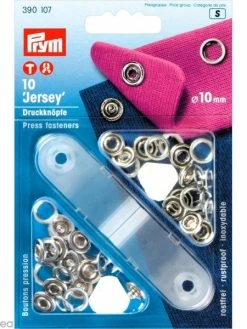 Bouton Pression Prym Jersey - 10 Mm Anneau évidé - 10 Pcs