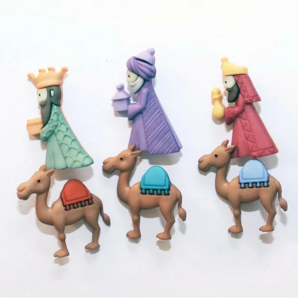 Boutons Dress It Up : Collection Noël - Les Trois Mages - We Three Kings 1 Boutons Dress It Up : Collection Noël - Les Trois Mages - We Three Kings