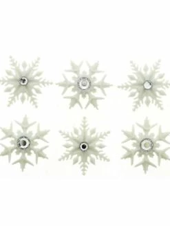 Jesse James Boutons Dress It Up - Fancy Snowflakes / Flocon De Neige Boutons Fantaisie 3D
