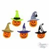 Jesse James Boutons Dress It Up : Halloween - Boutons 3D Jacks In Hats / Lanterne Citrouille
