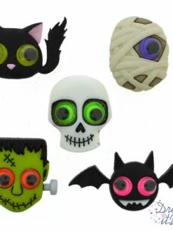 Jesse James Boutons Dress It Up - Jeepers Peepers Halloween / Boutons Fantaisie 3D