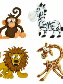 Boutons Dress It Up - Silly Safari : Animaux De Safari