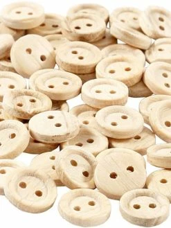 Creativ Company Boutons En Bois - 11 Mm - 50 Pcs