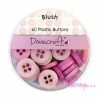 Boutons Rose Clair - Dovecraft - 60 Pièces