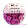 Boutons Rose Foncé - Dovecraft - 60 Pièces