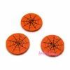 MlleScrap Boutons Toile D'araignée Halloween Bois - 3 Pièces