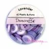 Boutons Violet Clair - Dovecraft - 60 Pièces