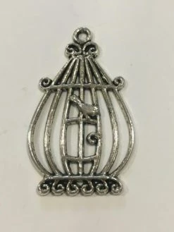 L'ART ET CREATION Breloque La Cage Et L'oiseau