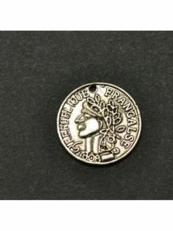 L'ART ET CREATION Breloque Pièce De Monnaie