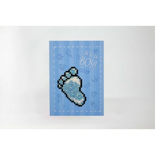 Wizardi Broderie Diamant Kit- C'est Un Garçon WC0438 2 Wizardi Broderie Diamant Kit- C'est Un Garçon WC0438 – Image 2