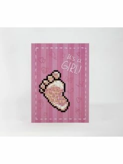 Wizardi Broderie Diamant Kit- C'est Une Fille WC0437 -V-Zug shop broderie diamant kit cest une fille wc0437 p 2