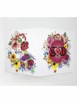 Wizardi Broderie Diamant Kit- Je T'aime WC0157 -V-Zug shop broderie diamant kit je taime wc0157 p 2