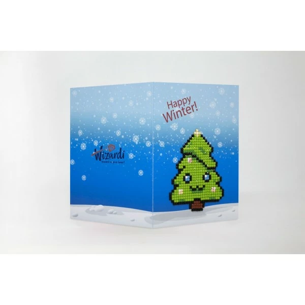 Wizardi Broderie Diamant Kit- Joyeux Hiver WC0316 1 Wizardi Broderie Diamant Kit- Joyeux Hiver WC0316