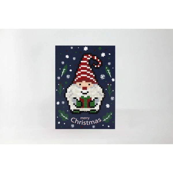 Wizardi Broderie Diamant Kit- Joyeux Noël (gnome) WC0307 2 Wizardi Broderie Diamant Kit- Joyeux Noël (gnome) WC0307 – Image 2