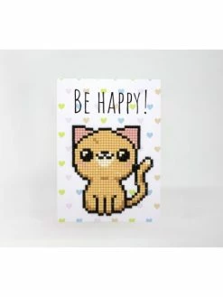 Wizardi Broderie Diamant Kit- Soyez Heureux WC0109 -V-Zug shop broderie diamant kit soyez heureux wc0109 p 2