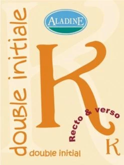Aladine Cachet Double Initiale K 2 Cm