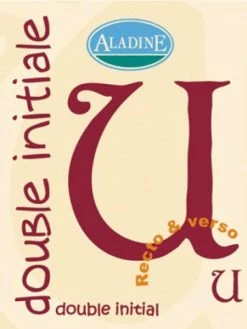 Aladine Cachet Double Initiale U 2 Cm