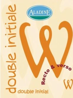 Aladine Cachet Double Initiale W 2 Cm
