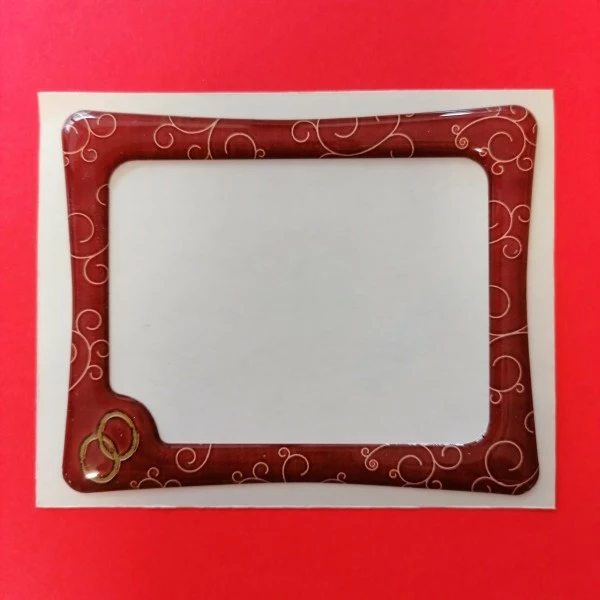 Scrapbooking Album Cadre En Relief Autoadhésif - Mariage 1 Scrapbooking Album Cadre En Relief Autoadhésif - Mariage