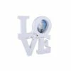 La Fourmi Cadre Photo En Bois, Love (20X18X3Cm) Blanc