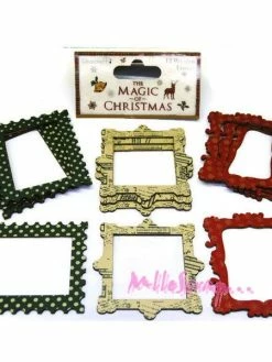 Cadres Bois - Dovecraft - NOEL - 12 Pièces