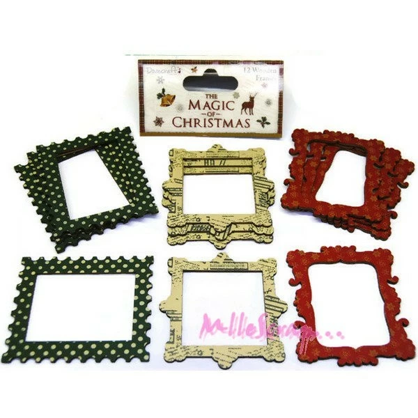 Cadres Bois - Dovecraft - NOEL - 12 Pièces 1 Cadres Bois - Dovecraft - NOEL - 12 Pièces