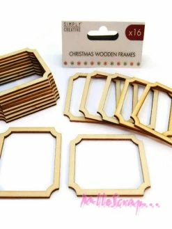 Cadres Bois - Simply Creative - 16 Pièces