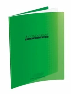 Conquérant Classique Cahier 17x22 - 32 Pages - Séyès - Polypro Vert