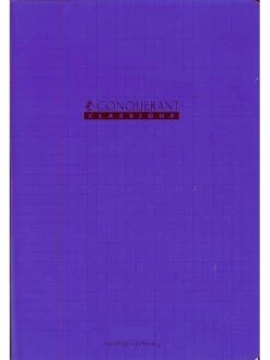 Conquérant Classique Cahier 17x22 - 32 Pages - Séyès - Polypro Violet