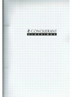 Conquérant Classique Cahier 21x29.7 - 96 Pages - 5x5 - Polypro Incolore