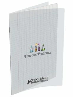Conquérant Cahier 24 X 32 - 96 Pages - Travaux Pratiques - Polypro Incolore