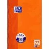 Cahier à Spirales A4+, Ligné+2 Marges, 160 Pages Orange - Oxford
