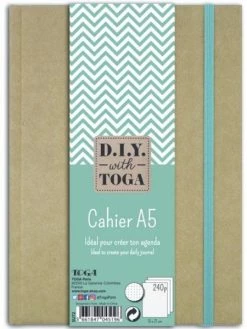 Draeger By Toga Cahier A5 Kraft Pour Bullet Journal - 192 Pages