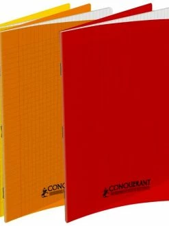 Cahier Conquérant - 21 X 29,7 - 96 Pages - Polypro Plusieurs Coloris Disponibles